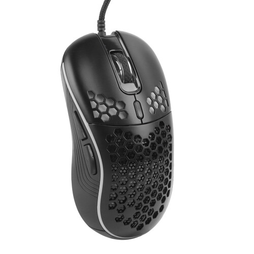 Wired Mouse Lightweight Hollow Ergonomic Optical USB RGB Gaming Black 2