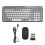 Wireless Bluetooth Keyboard Mouse Set Vintage Round Keycaps 1