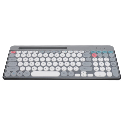 Wireless Bluetooth Keyboard Mouse Set Vintage Round Keycaps 2