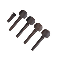 4/4 Violinen-Ebenholz-Stimmwirbel mit Endknopf – Rostfrei, langlebiges Set