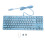 (Blue) 87 Key RGB Backlit Mechanical Gaming Keyboard Blue 1
