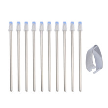 10PCS D1 Ballpoint Refills 0.5mm Metal Ultra Fine Water Based