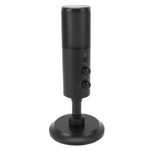USB RGB Light Cardioid Microphone for PC Phone Streaming Recording 2