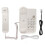 Wall Mounted Wired Telephone Rebroadcast Waterproof Dustproof White 1