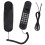 (White) Corded Phone Clear Sound Adjustable Volume Wall Mount Black 1