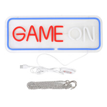Gaming Neon Sign USB LED Wall Decor Adjustable Brightness