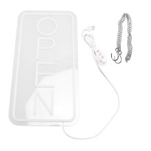 LED Neon Open Sign USB Adjustable Brightness for Shop Coffee Bar Salon
