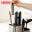 Stainless Steel Knife Holder Kitchen Inserting Shelf Black Red 4
