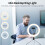 10in USB Desktop Ring Light 3 Color Modes 10 Brightness 360 Rotatable 1