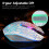 6D Optical Wired Gaming Mouse with RGB Light 4-Stage Adjustable Speed 5