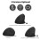 Vertical Wired Optical Mouse 6 Keys Ergonomic USB Office Mouse Black 4