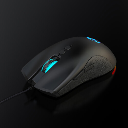 HXSJ A883 Wired Gaming Mouse 7-Key Programmable 4-Speed USB 2