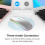 Wireless Optical Mouse 2.4G+BT3.0+BT5.2 3-mode Ergonomic Mute 500mAh 2