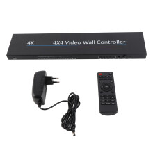 4x4 Video Splicer 4K HD Video Wall Controller 16-Screen
