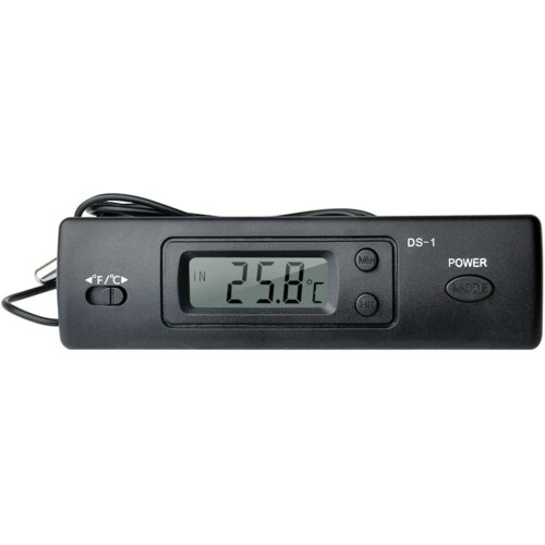 Car Thermometer Model-1 With LCD Display, C/F Clock, Temperature Sensor Controller, Indoor Outdoor Thermostat With Probe 1