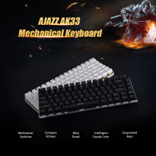AK33 Mechanical Gaming Keyboard 82 Keys Black Switches USB Wired