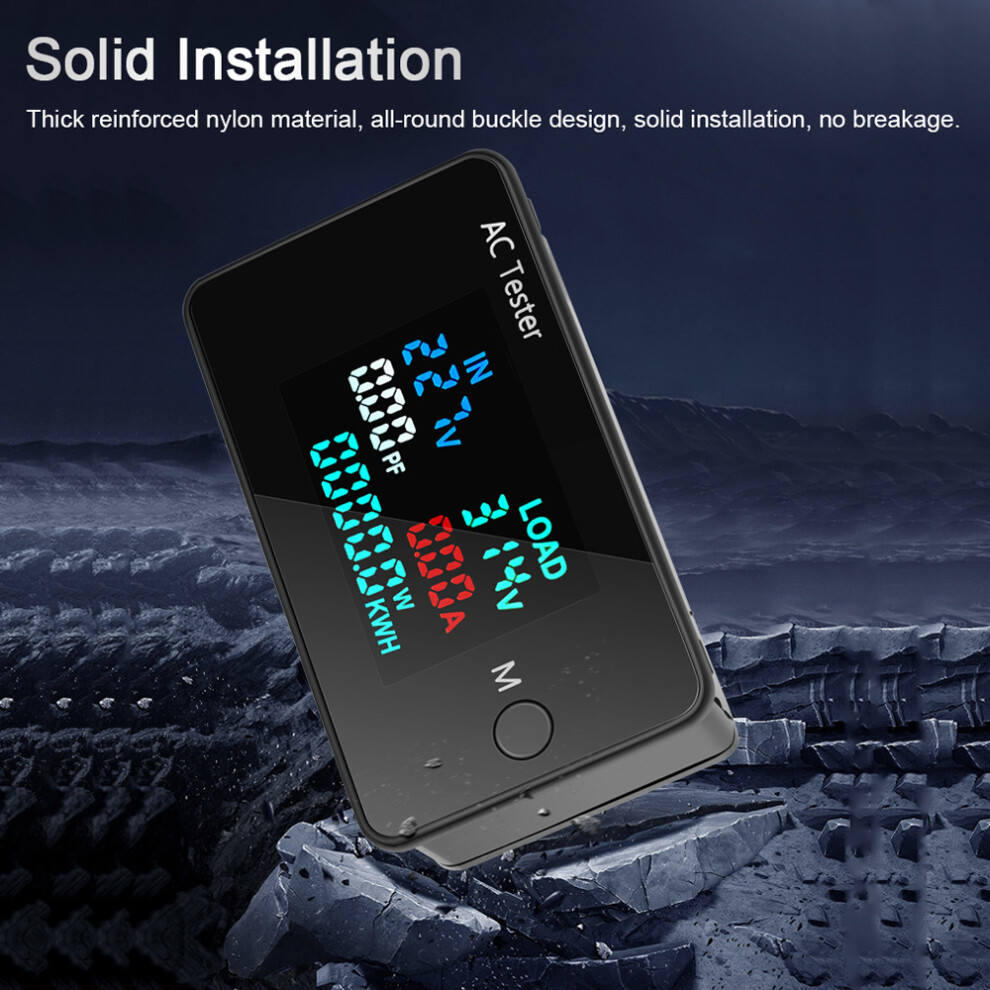 Ac Dual Voltage Tester 0-500V Voltmeter & 0-100A Ammeter With Lcd 4691352467434