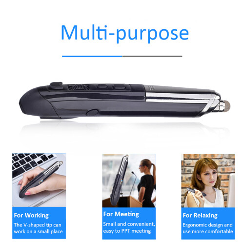 PR-08 2.4G Wireless Optical Touch-pen Mouse 800/1200/1600DPI Ergonomic 1