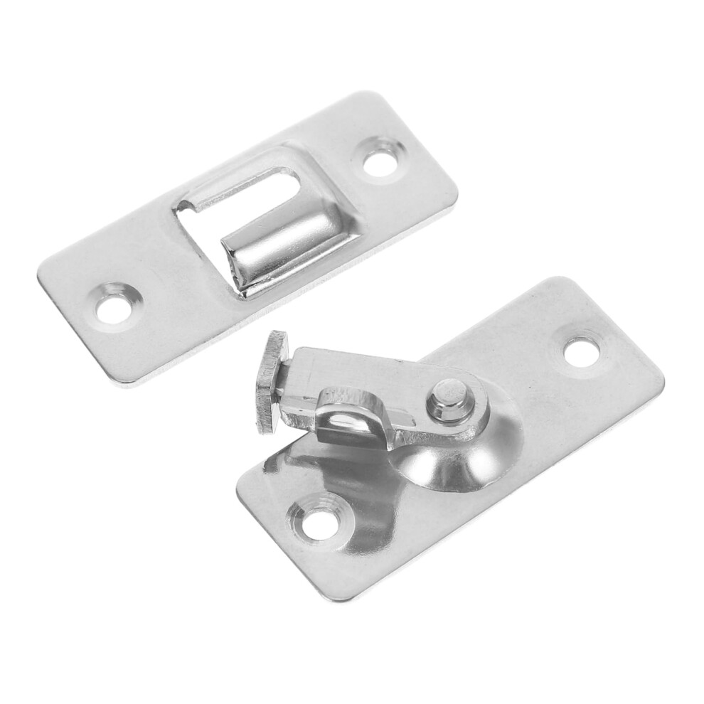 90Degree Door Bolt Latch Buckle Right Angle Safety Lock Stainless Steel For Bedrooms Barn Door Easy Operation 9016109305589