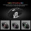Portable Mute Rechargeable 2400DPI USB Wireless Gaming Mouse Black 2