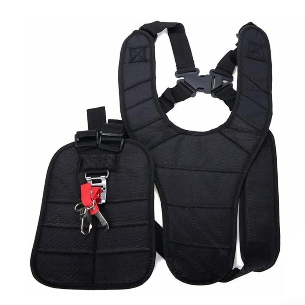 Adjustable Double Shoulder Strap For Heavy-Duty Lawn Tools - Padded Nylon, Ergonomic Comfort, Universal Fit-image-OPC-PKYWDX8-NEW