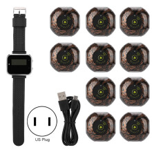 CTW05+CTT06 Charging Watch Receiver 10 Mahogany Red Pager