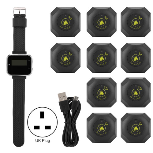 Wrist Watch Pager Receiver Smart Call Button for Waiter