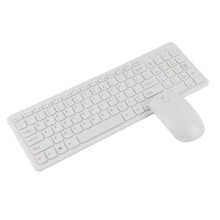 108 Keys 2.4G Wireless Keyboard Mouse Combo High Sensitivity White