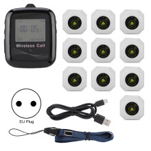 Restaurant Paging System 10pcs White Wireless Pager