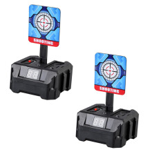 Auto Scoring Archery Target 2 Pack LED Light Sound Effects Easy Assembly For Skill Improvement