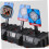 Auto Scoring Archery Target 2 Pack LED Light Sound Effects Easy Assembly For Skill Improvement 3