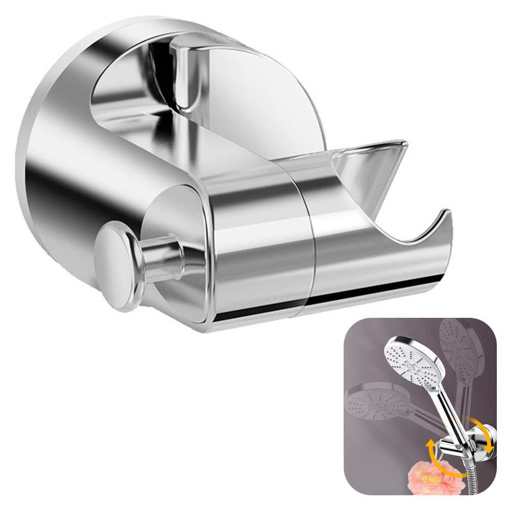 Suction Shower Head Holder Detachable Wall Mount Bracket Universal Replacement 360-Degree Rotation No Drilling 9354506174354