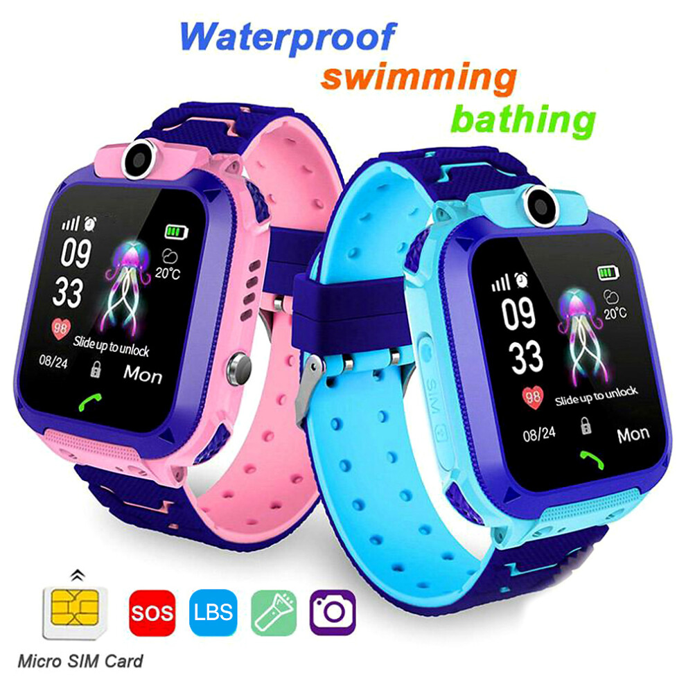 Q12 Kids Watch IP67 Waterproof Touch-screen SOS Call Tracker Anti-lost