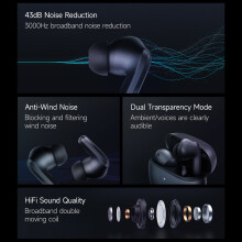 Buds 4 Pro BT 5.3 ANC 3 Mic Wireless Earphone 36H White