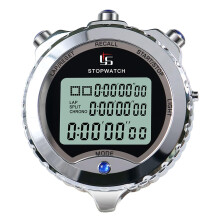 Sports Stopwatch Timer Digital With Calendar Alarm For Running Professional Handheld