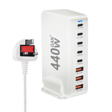 440W GaN3 8-Port USB-C Fast Desktop Charger for Phones/Laptops