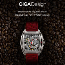 CIGA Design Men Automatic Mechanical Watch Hollow Steel Watch
