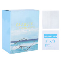 100PCS Glass Resin Lens Clean Wet Wipes Antibacterial