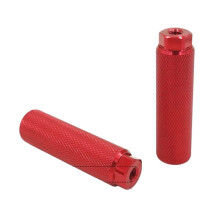 Foot Pegs 2x For BMX Bike Alloy Red Anti-Slip Front And Rear Axle Stunt Pegs