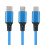 3 in 1 Retractable Charging Cable for iOS Type C USB Red 4