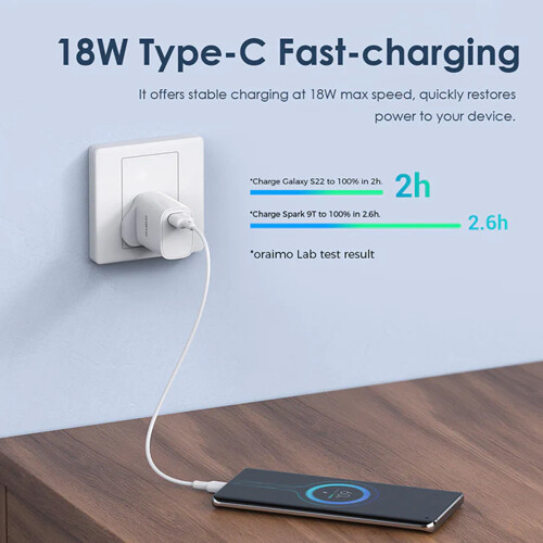 Oraimo Cannon 2 Pro 18W Fast Charging Charger 1