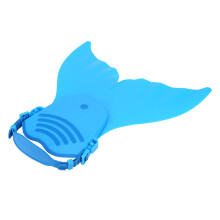 Kinder-Monofinnen-Flossen zum Schwimmtraining, Blau, 40x40cm