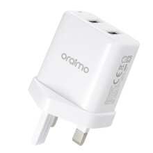 Oraimo 5.0V/2.1A Dual USB Fast Wall Charger with LED Indicator