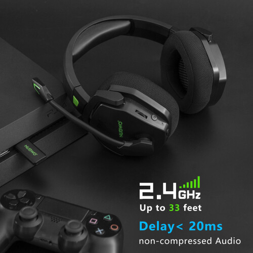 Gaming Headset 2.4GHz Wireless Wired Noise Cancelling Mic 2