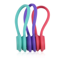 3Pcs Silicone Magnetic Earphone Winder Purple Red Blue