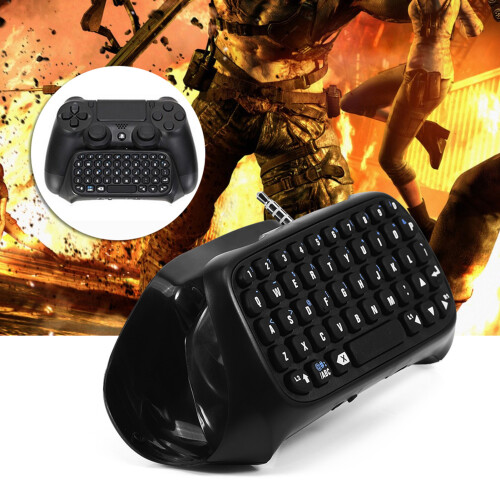 Mini Wireless Bluetooth Gaming Keyboard Chatpad for PS4 Controller 1