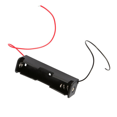 5pcs Plastic Battery Holder Case for 1x 18650 With Wire Leads 2