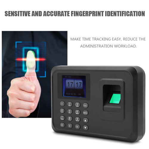 2.4in TFT Fingerprint Time Clock Attendance Recorder 2