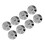 8 Pcs 25x4mm Copper Speaker Isolation Feet Mat 2
