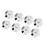 8 Pcs 25x4mm Copper Speaker Isolation Feet Mat 5